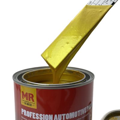 M157 1K Golden Pearl Automotive Basecoat Warm Gold to White Color Transition