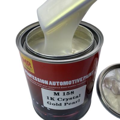 M158 1K Crystal Gold Pearl Automotive Basecoat Luminous Reflective Gold Finish