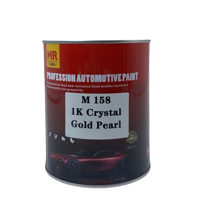 M158 1K Crystal Gold Pearl Automotive Basecoat Luminous Reflective Gold Finish