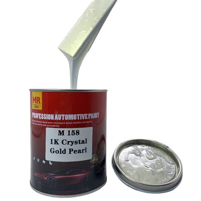 M158 1K Crystal Gold Pearl Automotive Basecoat Luminous Reflective Gold Finish