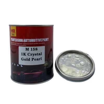 M158 1K Crystal Gold Pearl Automotive Basecoat Luminous Reflective Gold Finish