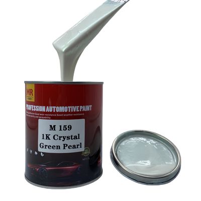 M159 1K Crystal Green Pearl Automotive Basecoat Vibrant Translucent Green Finish