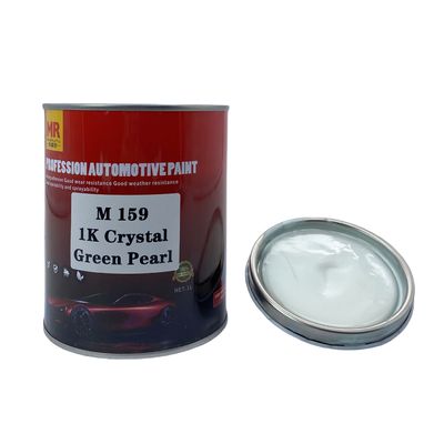 M159 1K Crystal Green Pearl Automotive Basecoat Vibrant Translucent Green Finish