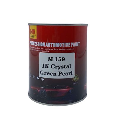 M159 1K Crystal Green Pearl Automotive Basecoat Vibrant Translucent Green Finish