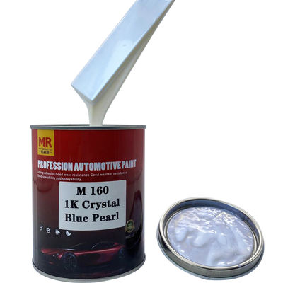 M160 1K Crystal Blue Pearl Automotive Basecoat Radiant Aquatic Blue Finish