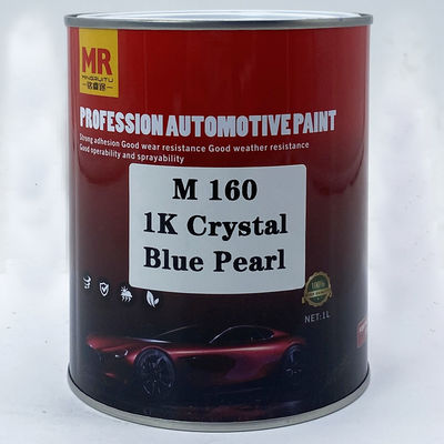 M160 1K Crystal Blue Pearl Automotive Basecoat Radiant Aquatic Blue Finish