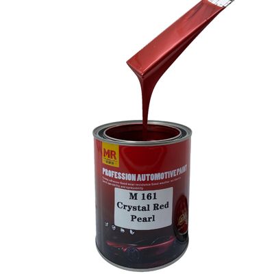 M161 1K Crystal Red Pearl Automotive Basecoat Luminous Scarlet Reflective Finish