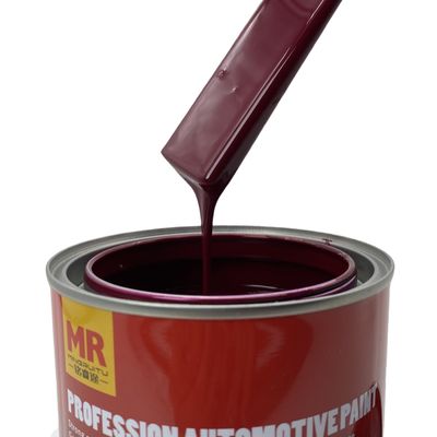 M206 Rose Red Car Paint Liquid Coating Two Pack Paint For Cars Vibrant Color