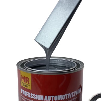 M136 1K Medium Bright Silver Auto Paint Metallic Silver Car Paint Smooth Finish