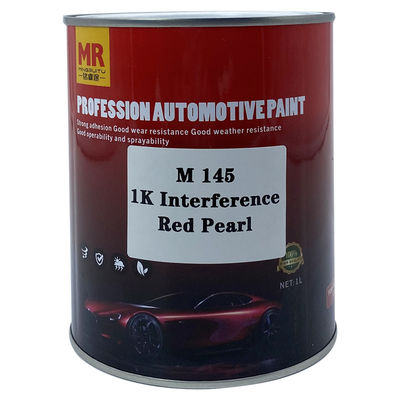 M145 1K Interference Red Pearl Automotive Basecoat Color Shifting Red ...