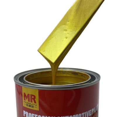 M157 1K Golden Pearl Automotive Basecoat Warm Gold to White Color Transition
